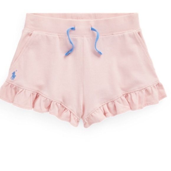 Ralph Lauren Girls Ruffled Cotton Mesh Shorts Size M (8-10) - Picture 1 of 10